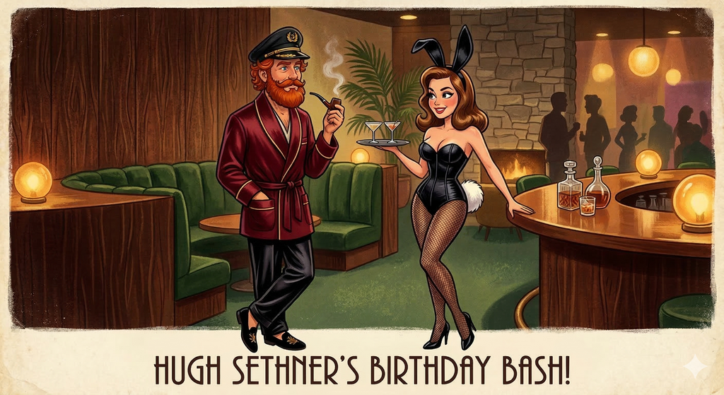 Hugh Sethner's Playboy Bunny Birthday Bash 🖤🐇✨