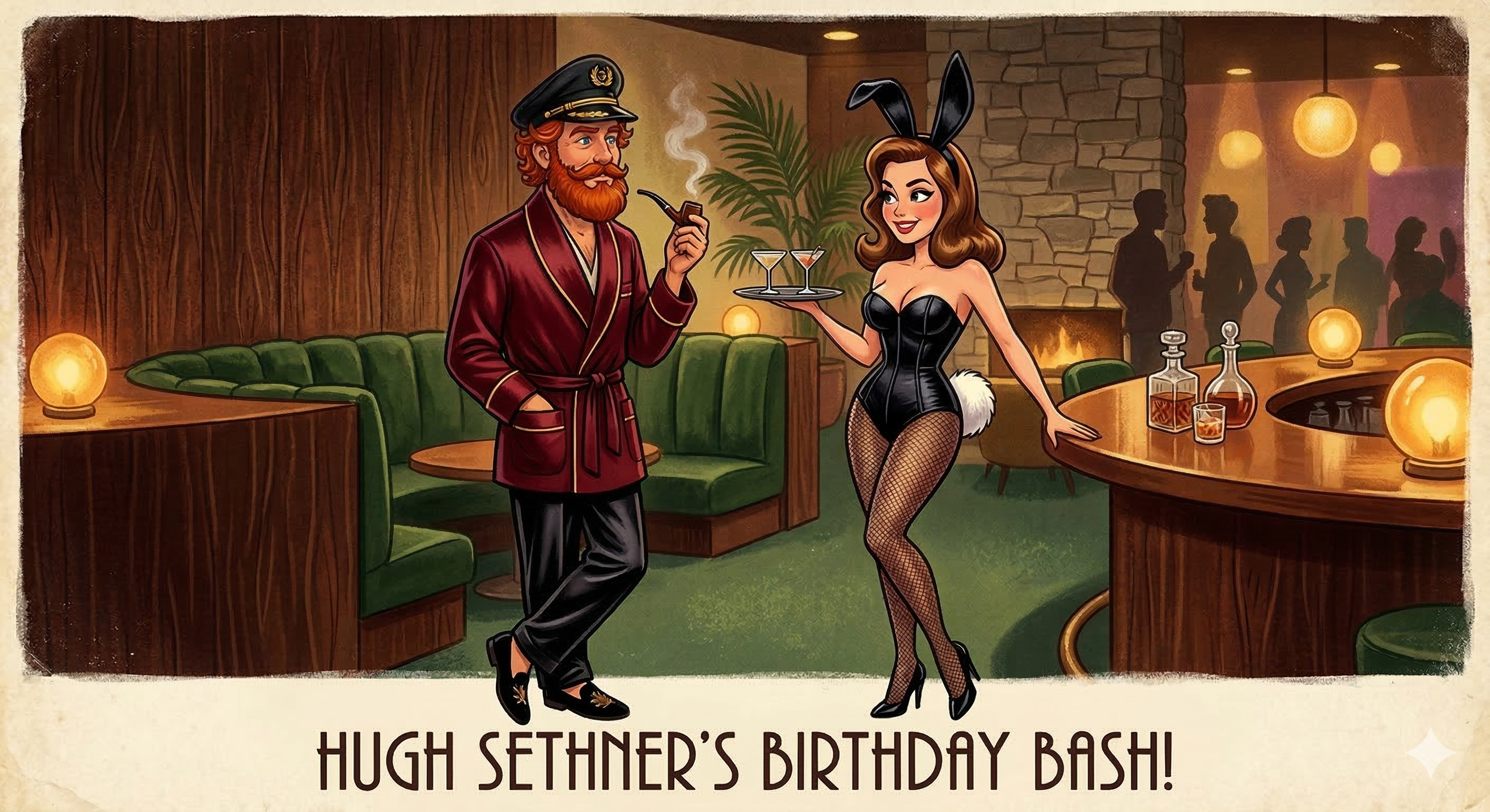 Hugh Sethner's Playboy Bunny Birthday Bash 🖤🐇✨